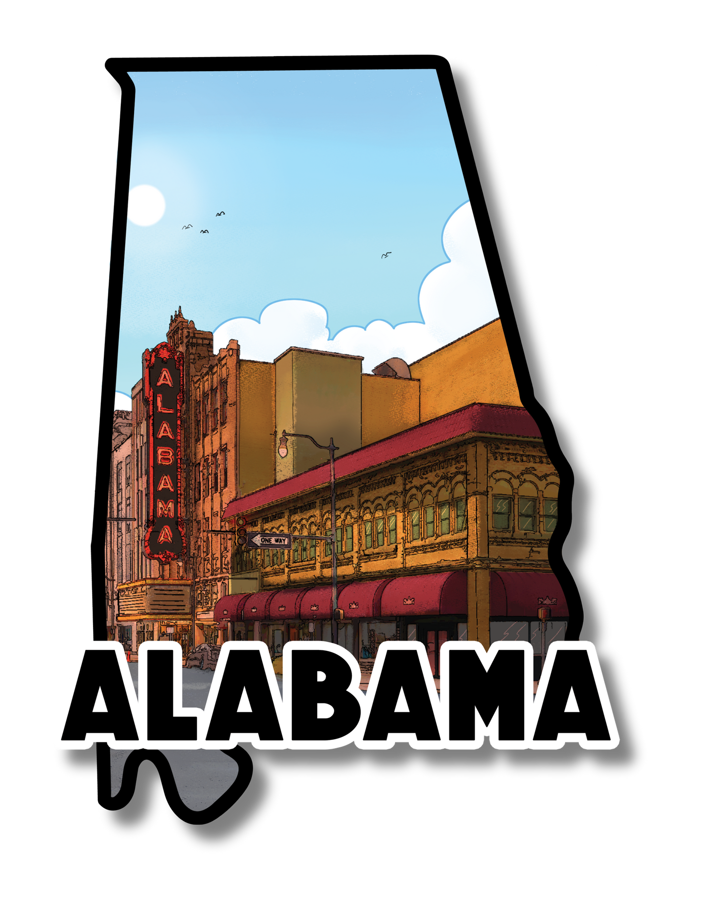 Alabama State Sticker