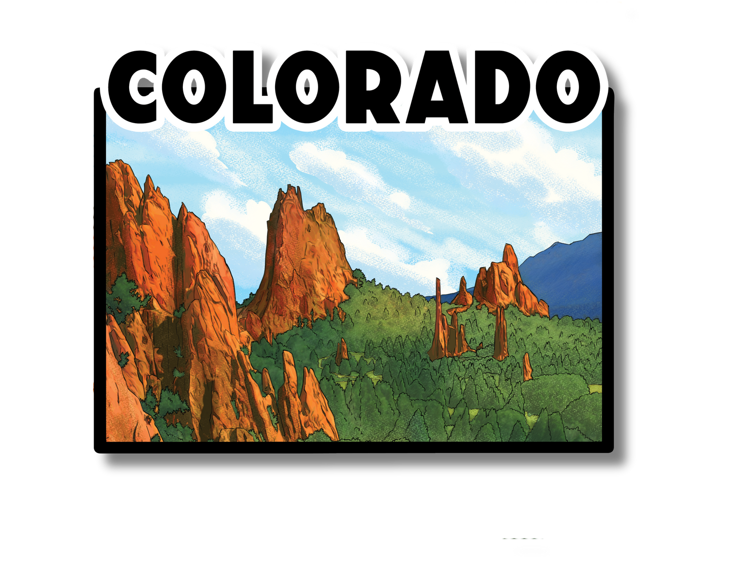 Colorado State Sticker