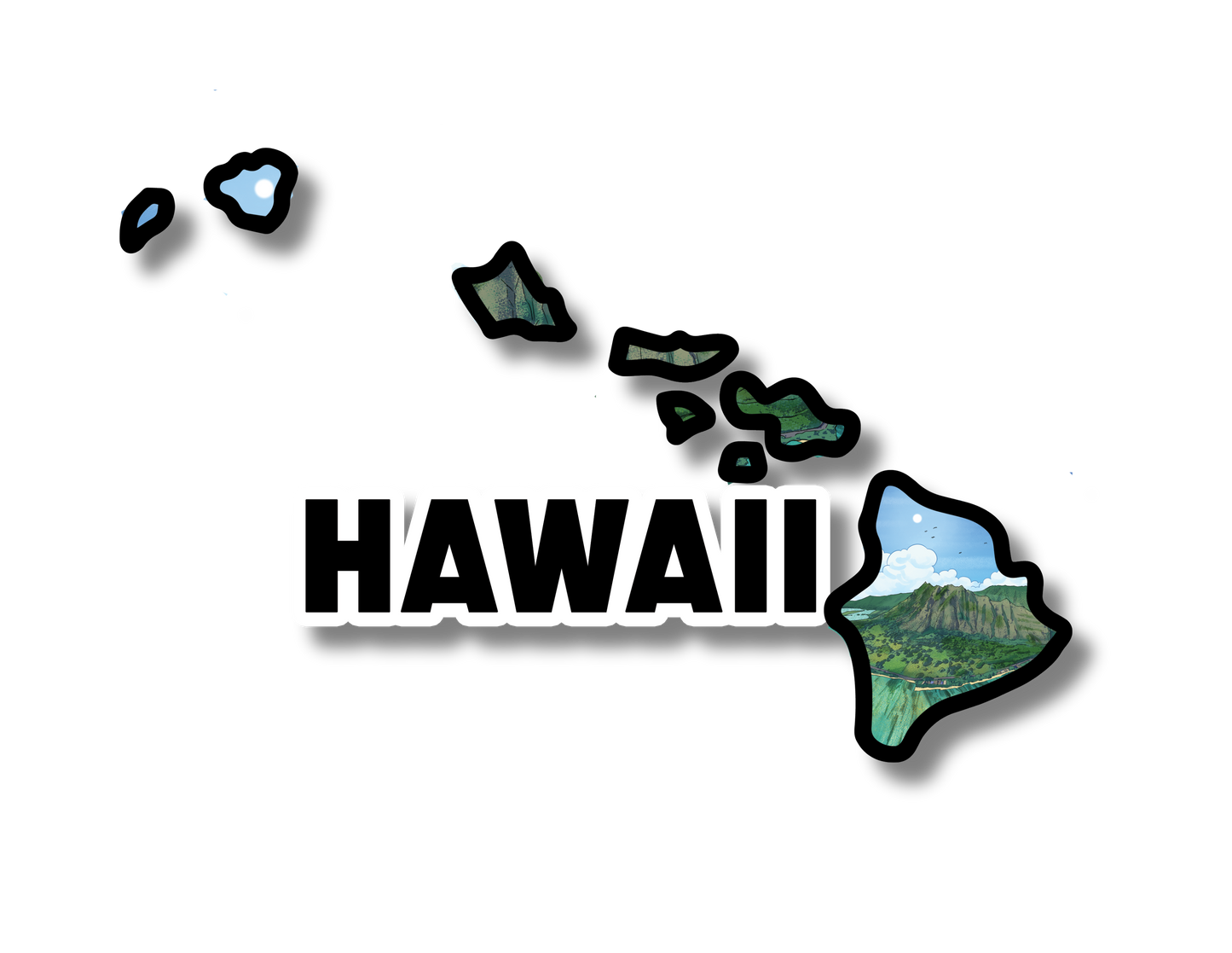 Hawaii State Sticker