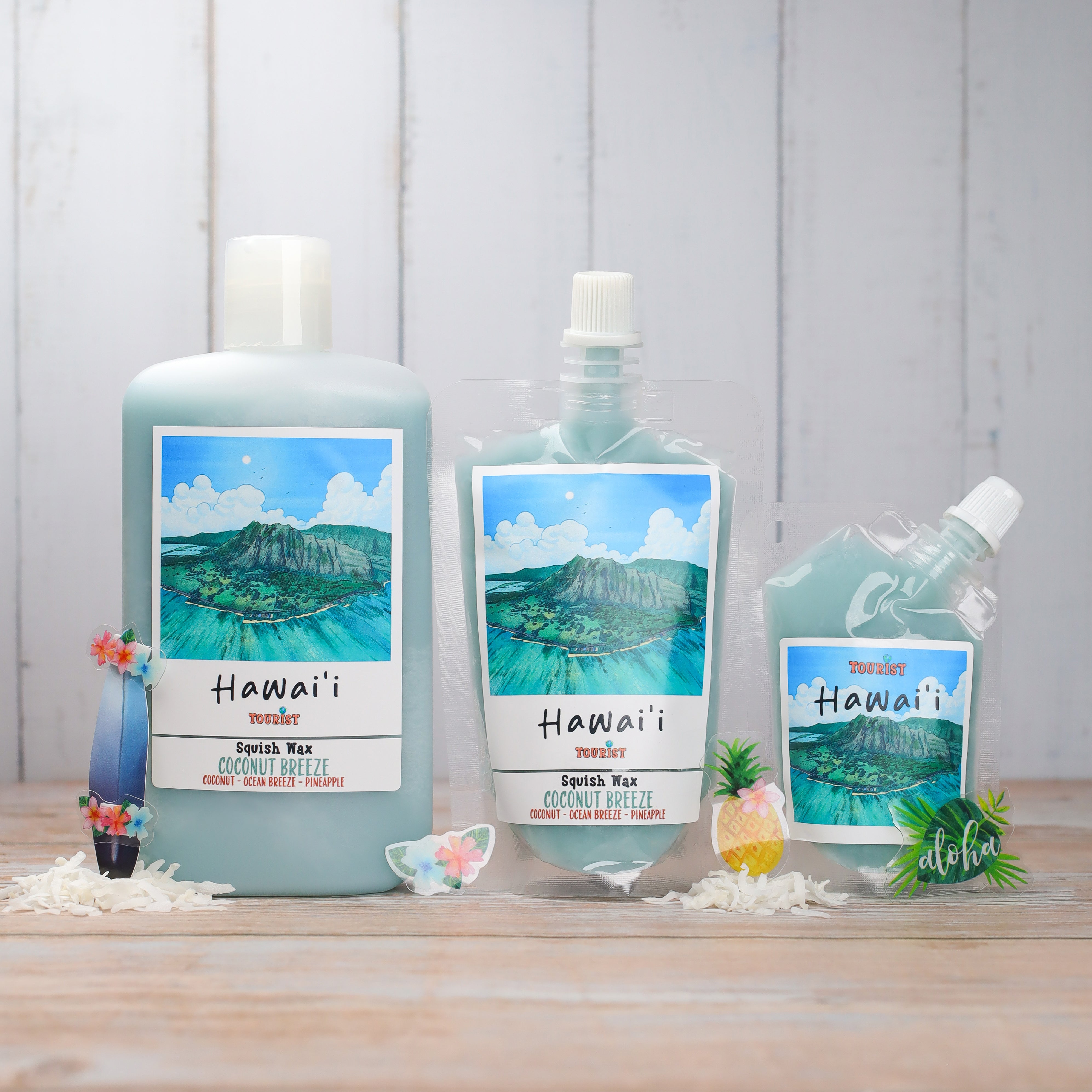 Hawaii Squeezable Wax Melt – Coconut, Ocean Breeze & Pineapple
