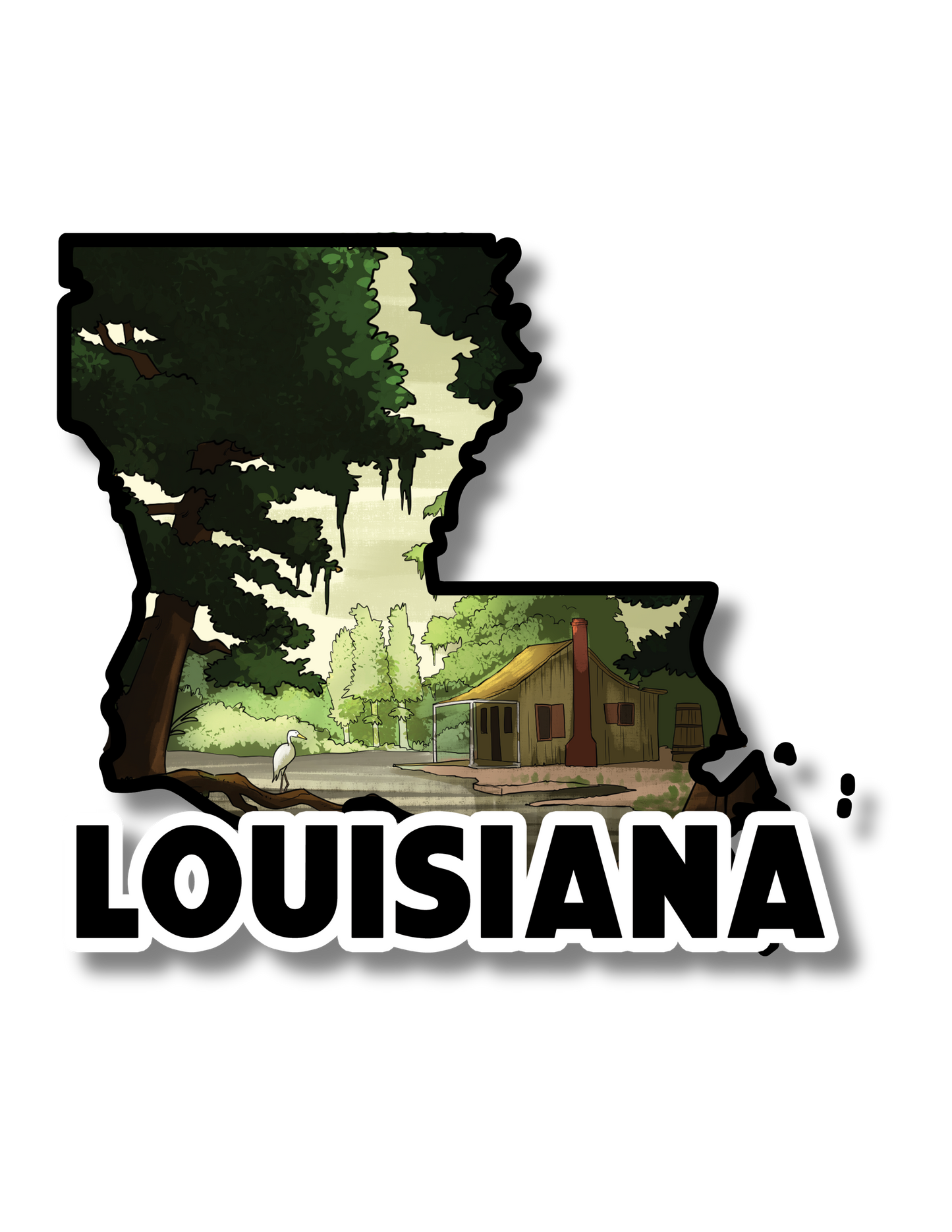 Louisiana State Sticker