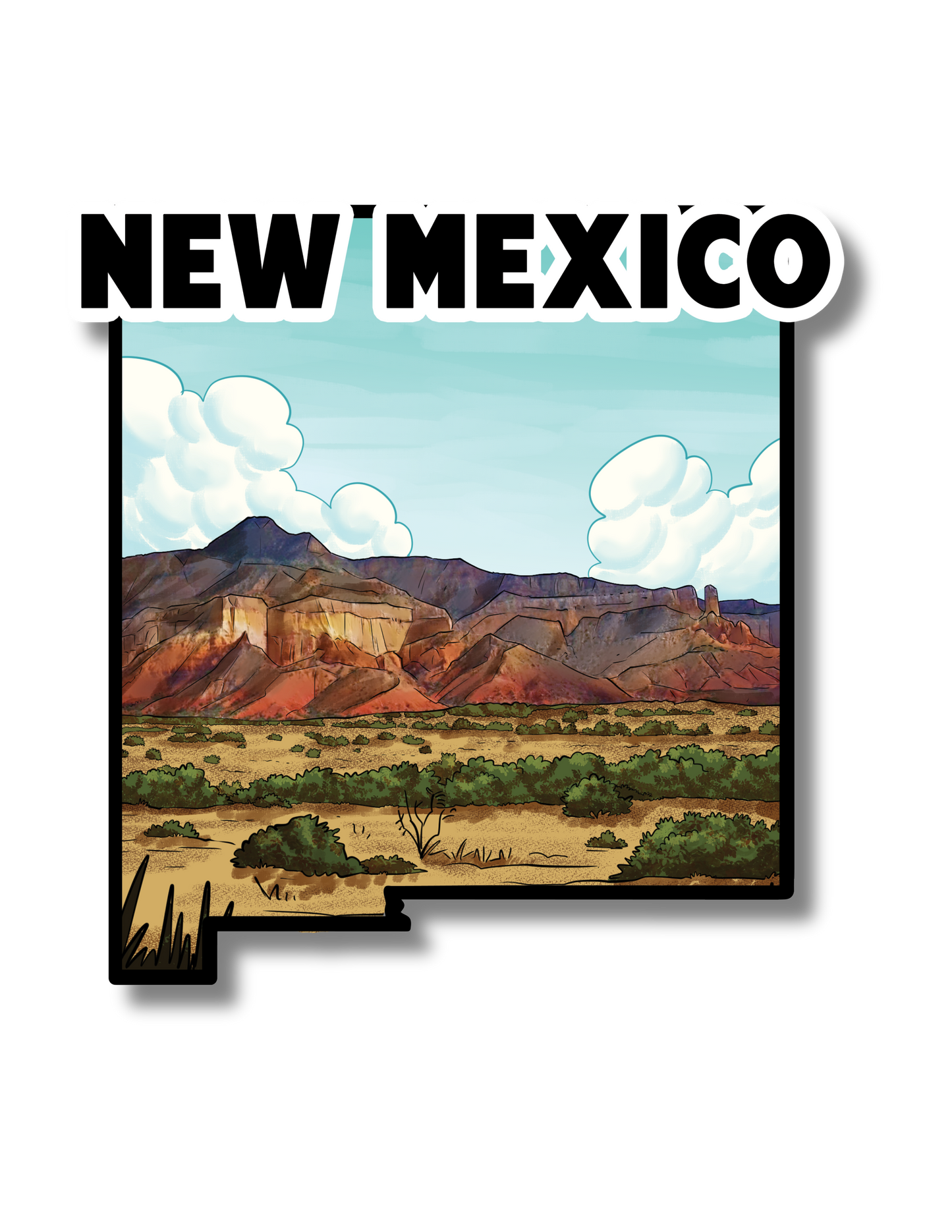 New Mexico State Sticker