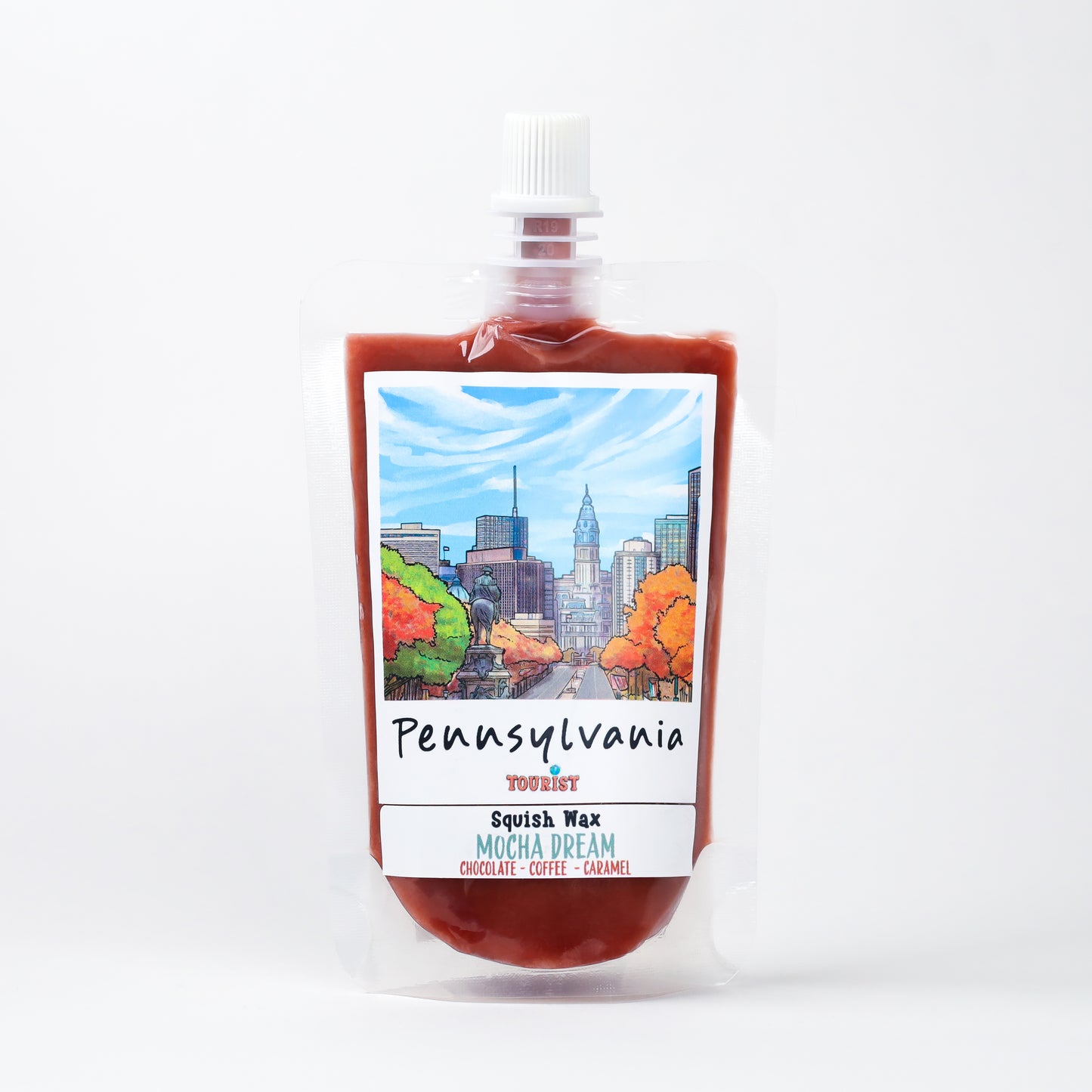 Pennsylvania Squish Wax in Mocha Dream flavor, featuring chocolate, coffee, and caramel notes.