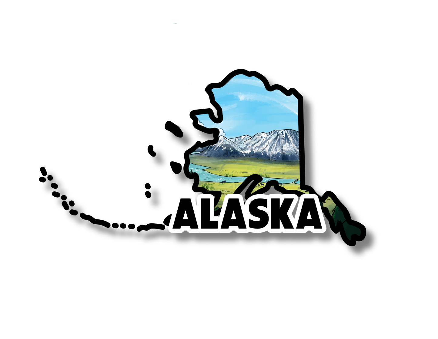 Alaska State Sticker