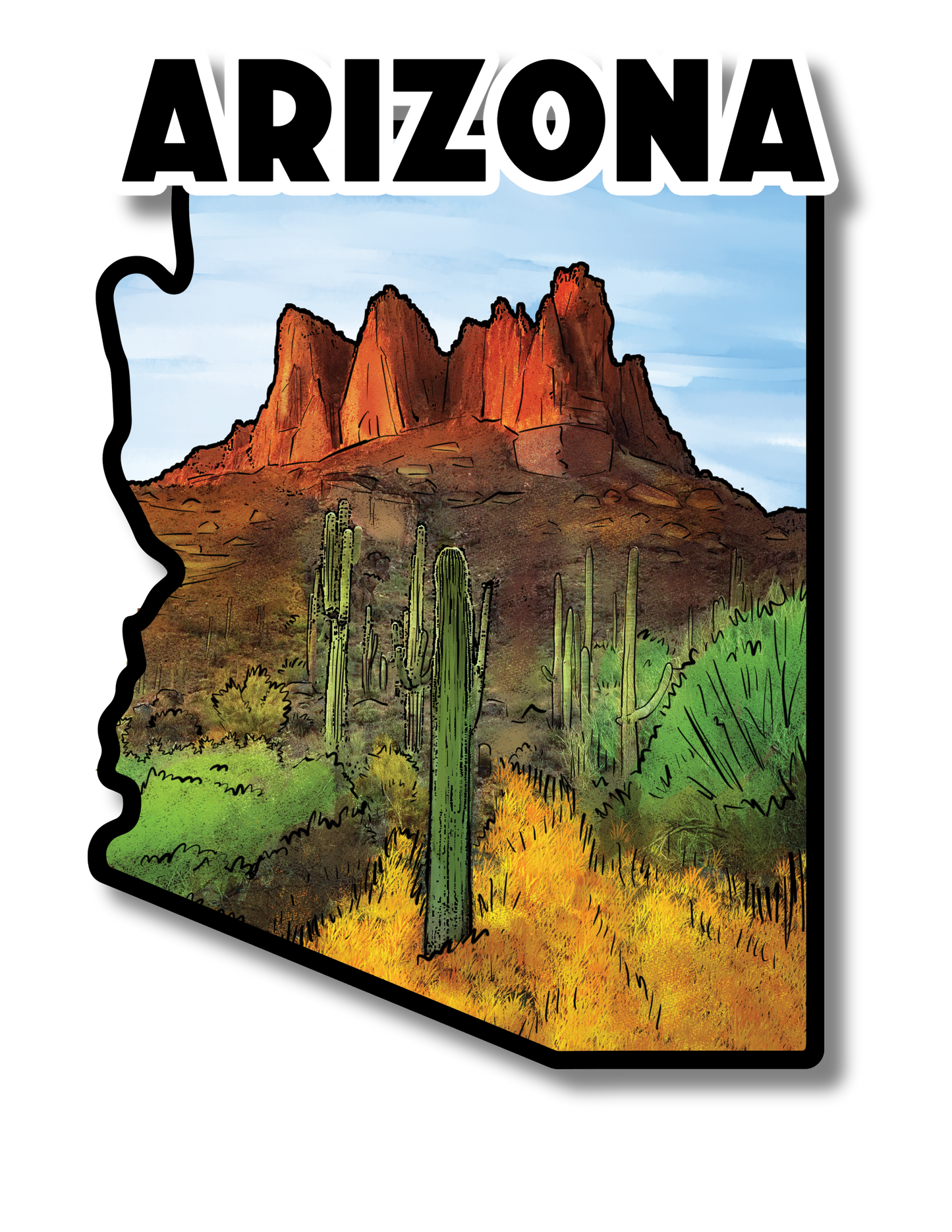 Arizona State Sticker
