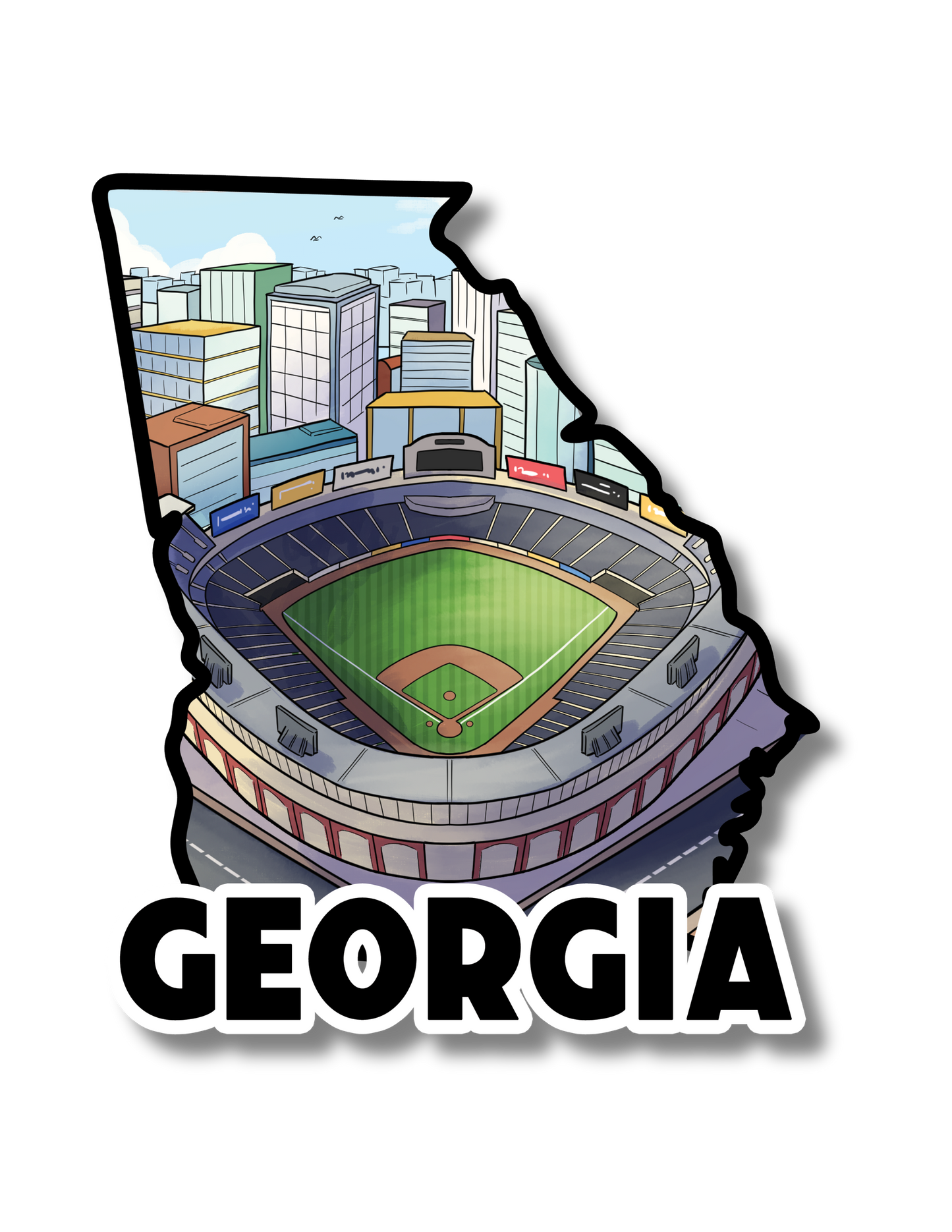 Georgia State Sticker