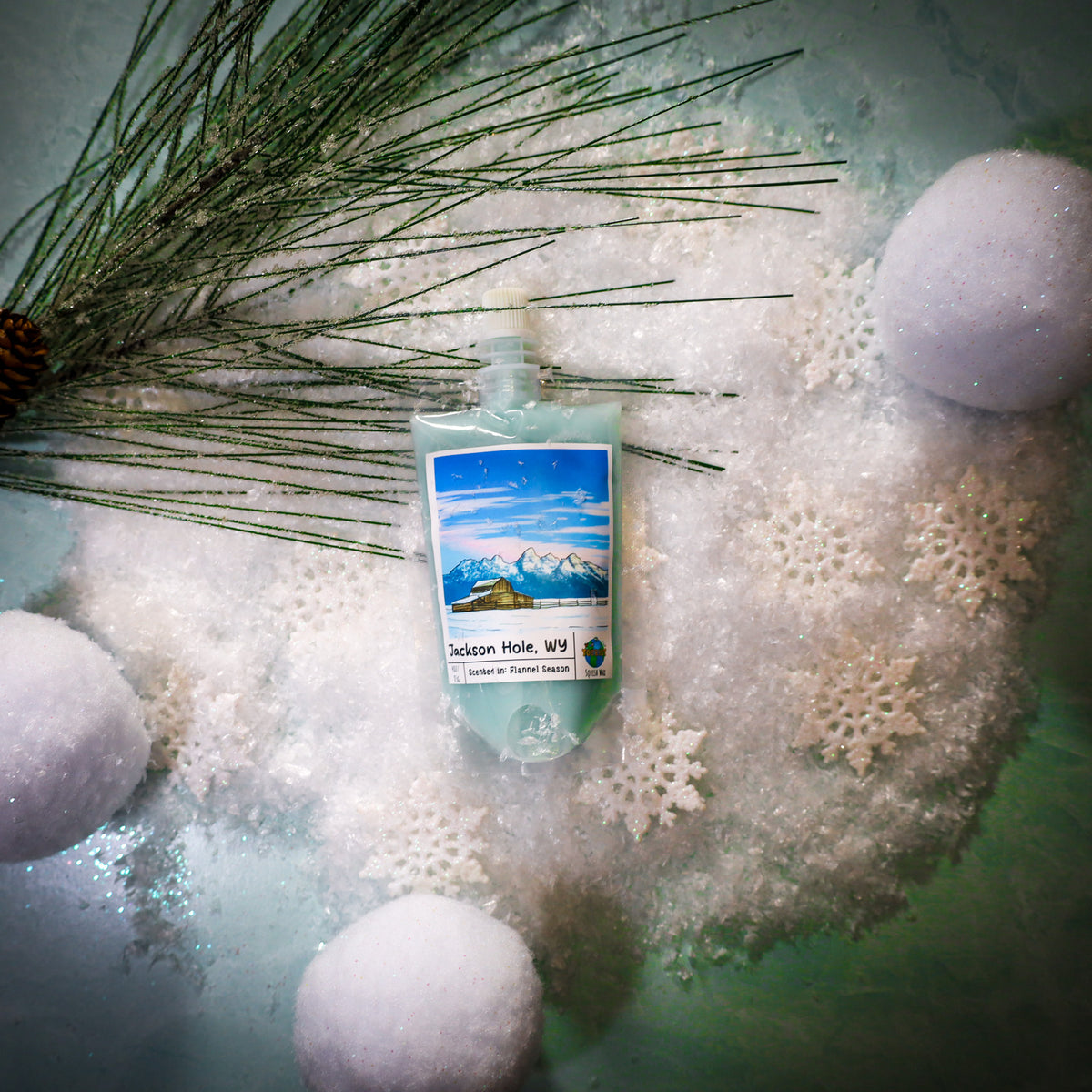 Jackson Hole Squeezable Wax Melt | Cozy Fireside Cabin Winter Scent