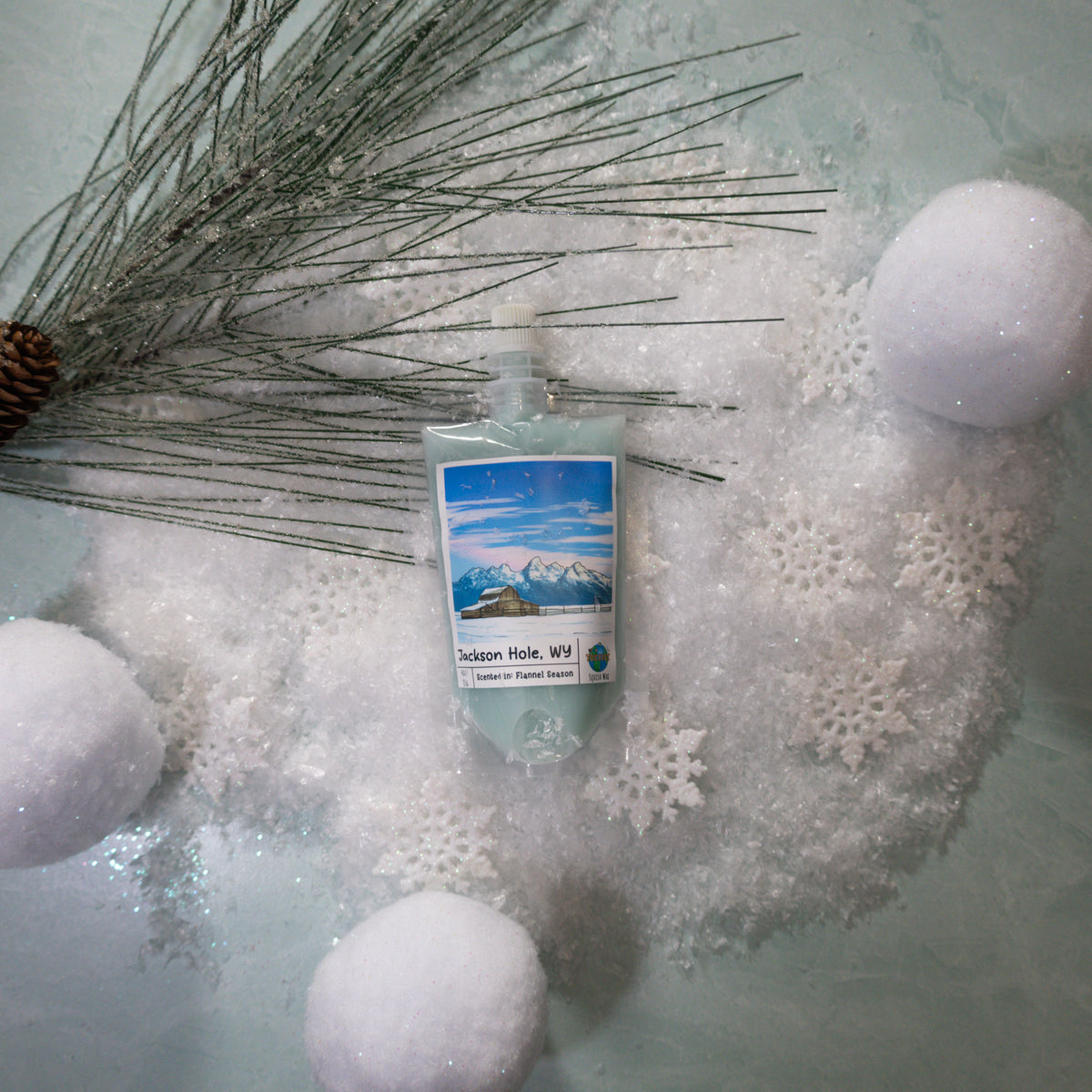 Jackson Hole Squeezable Wax Melt | Cozy Fireside Cabin Winter Scent