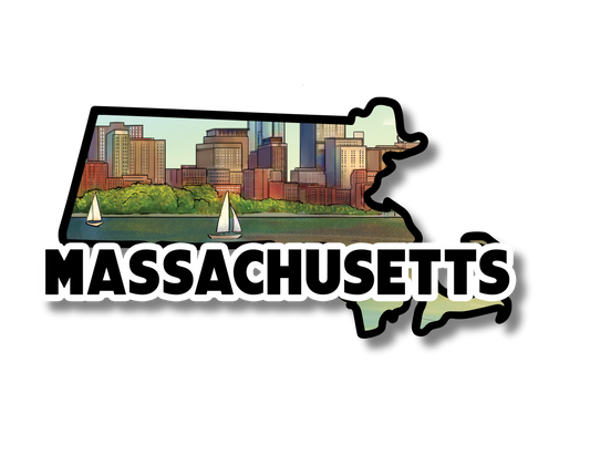 Massachusetts State Sticker
