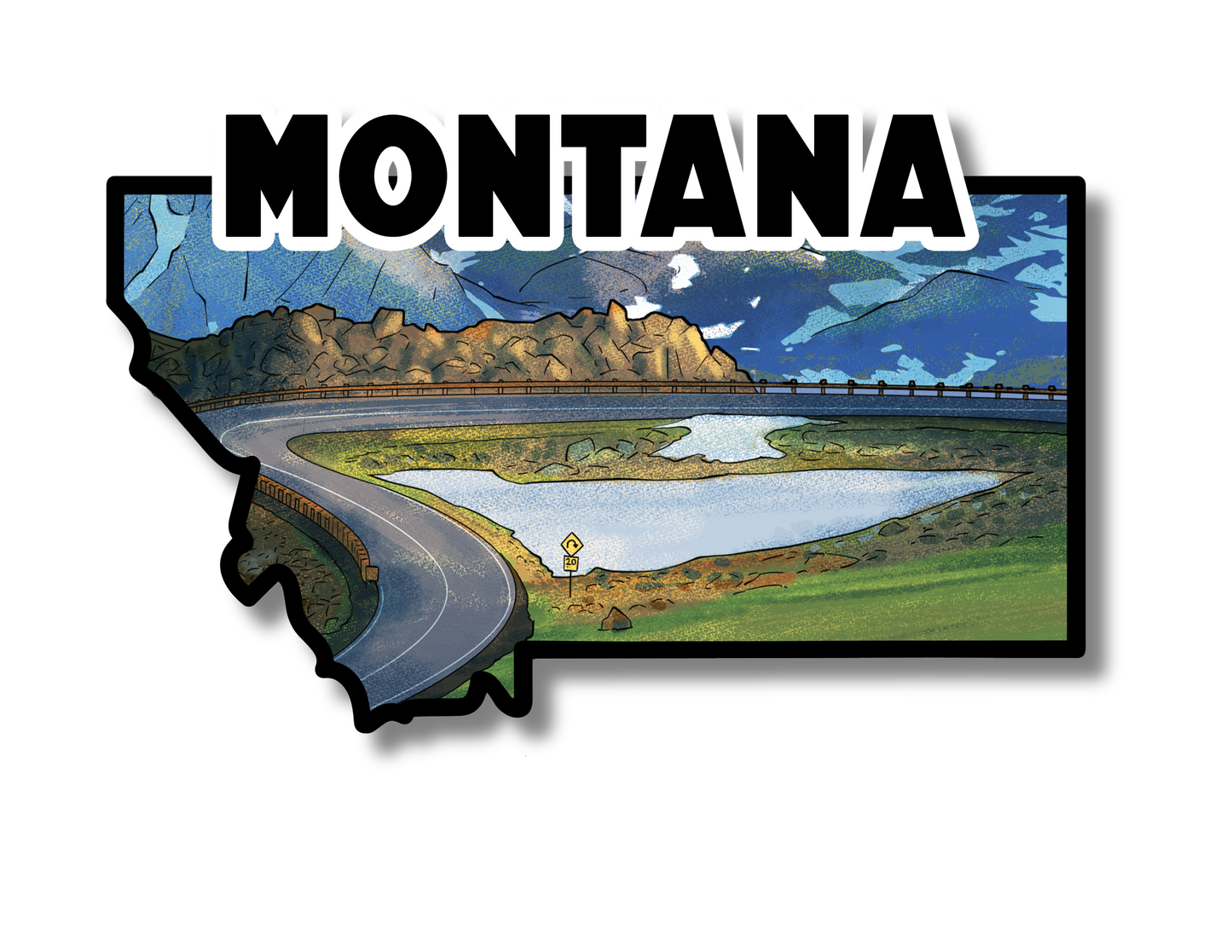 Montana State Sticker