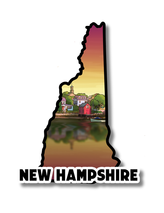 New Hampshire State Sticker