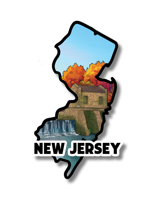 New Jersey State Sticker